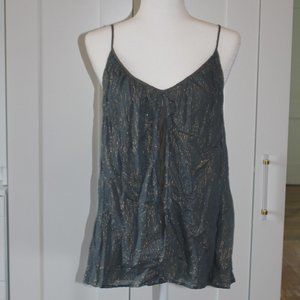 Saint Grace metallic striped top